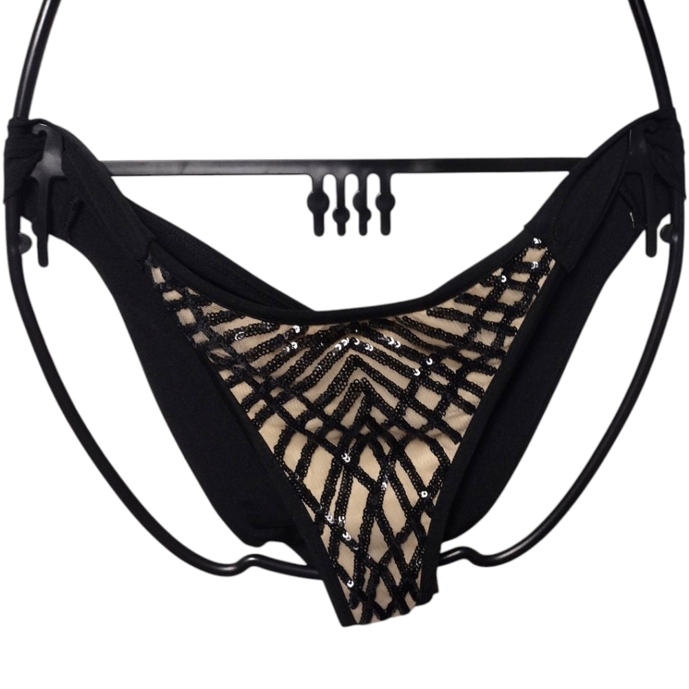 Dolcessa Swimwear Empire black sequins bikini Bottom